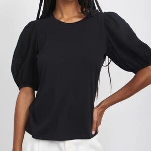 Rails ‘Liza’ Black Pintuck Top Blouse Size M